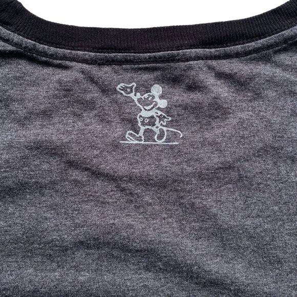 Vintage Walt Disney Authentic Clothing Mickey Mouse Outline T-Shirt Gray, Size L - Picture 4 of 6